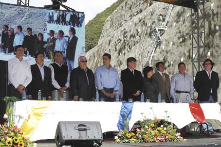 inauguracion represa mazar