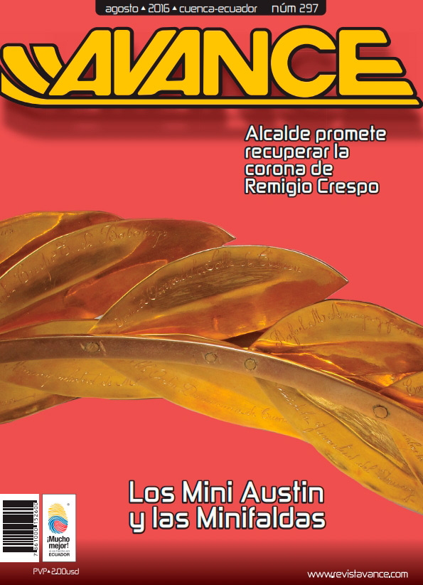Portada de la Revista Avance del mes de Agosto de 2016