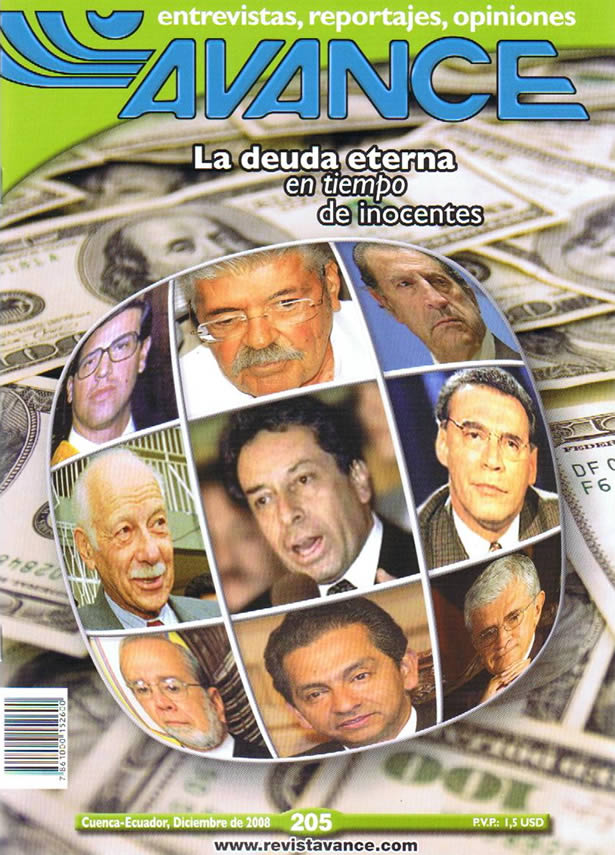 Portada de la Revista Avance del mes de Diciembre del 2008