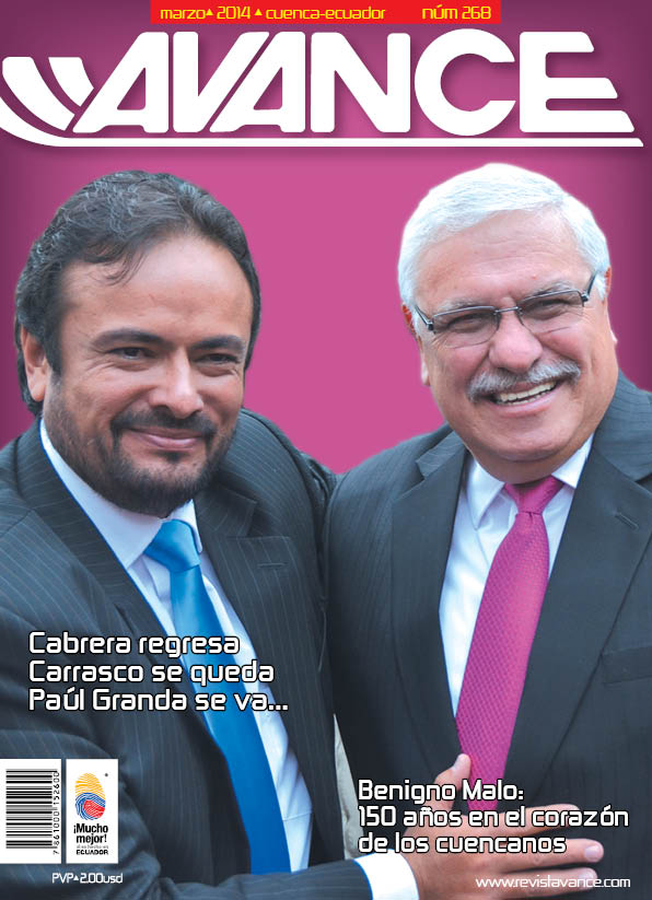 Portada de la Revista Avance del mes de Marzo de 2014