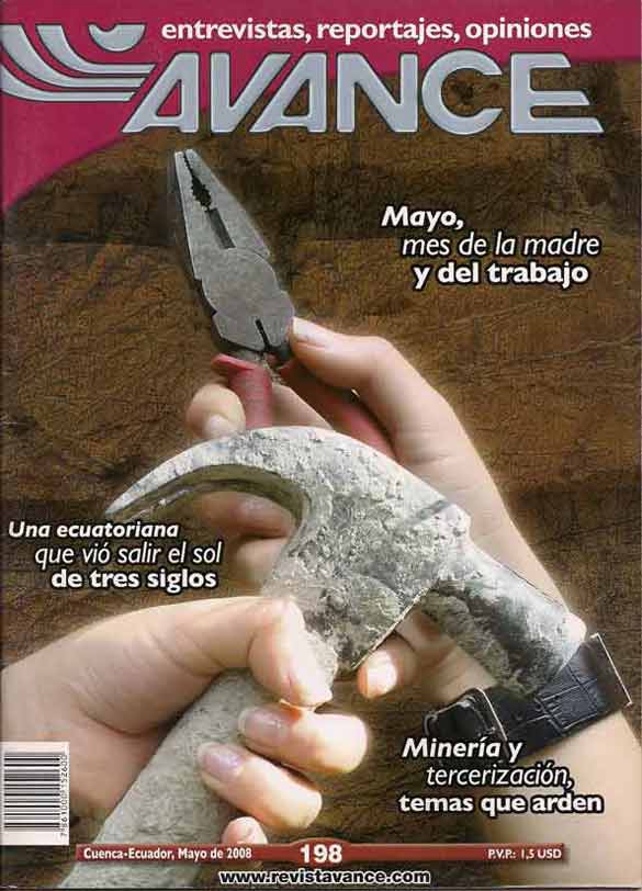 Portada de la Revista Avance del mes de Mayodel 2008